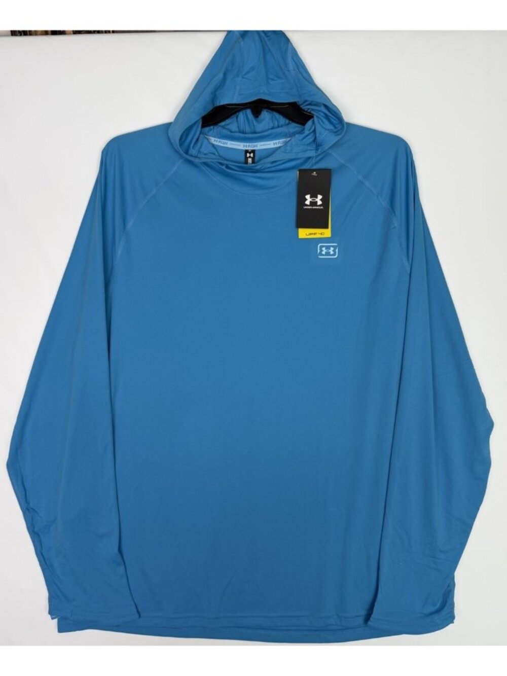 Under Armour 2XL Men's UA Fish Elite Hoodie Blue with Phone Pocket NEW